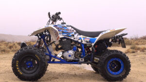 Left-side profile of the Teixeira Tech Honda 400EX cross-country racer.