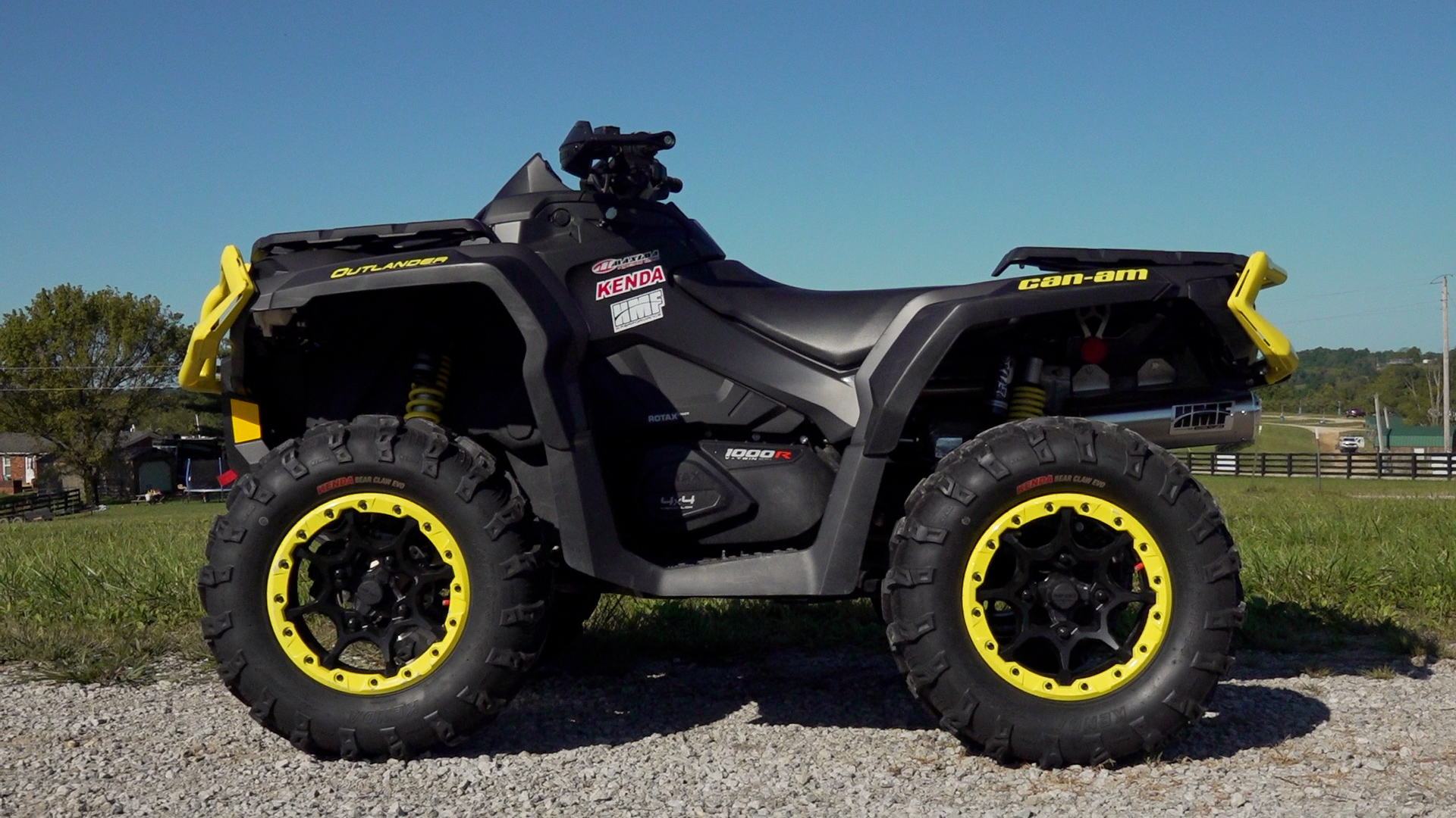 HMF CanAm Outlander 1000R Titan QS Exhaust and Fuel Optimizer Test