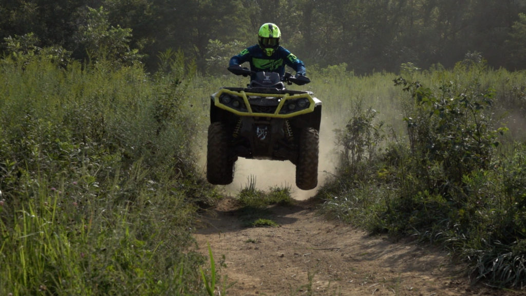 HMF CanAm Outlander 1000R Titan QS Exhaust and Fuel Optimizer Test Review ATV On Demand