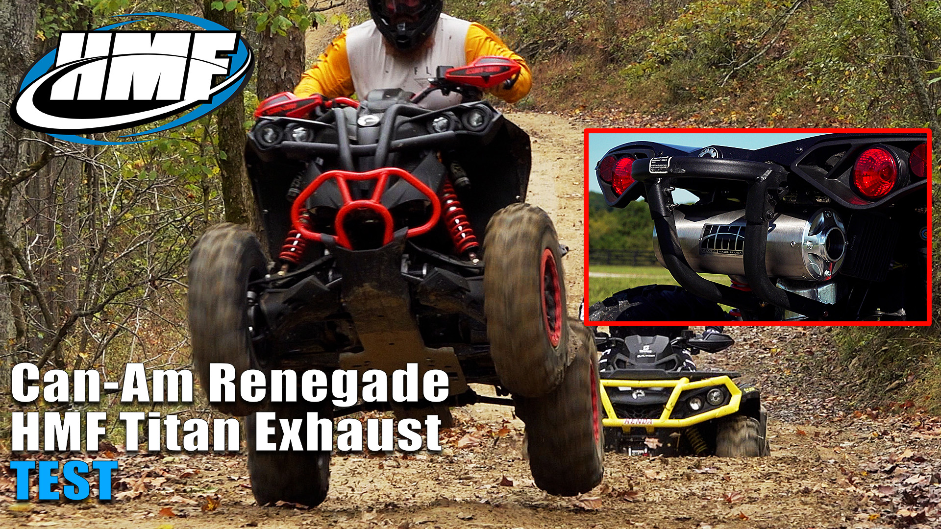 HMF CanAm Renegade 1000R Titan QS Exhaust and Fuel Optimizer Test