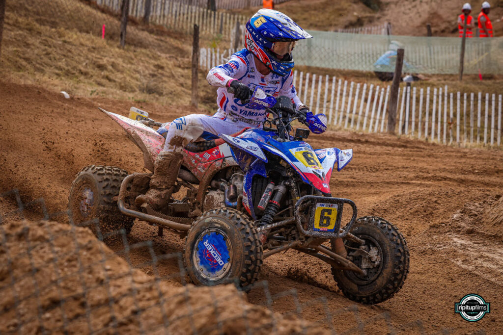 Zack Decker racing for Team USA at the 2026 FIM Quadcross of Nations.
