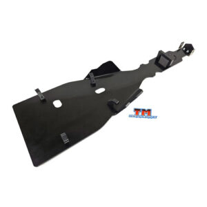 Studio image of a TM Designworks plastic skid plate for the Yamaha YFZ450R.
